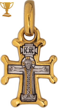 Крест «РАСПЯТИЕ. БОЖИЯ МАТЕРЬ ОРАНТА (СИРИЙСКИЙ)»