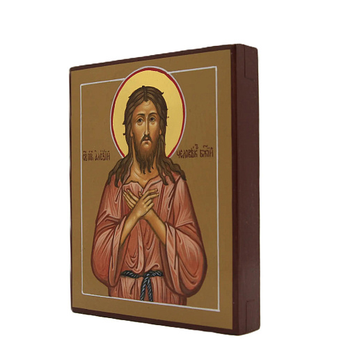 Рукописная икона Св. Алексий, Человек Божий, писаная икона 