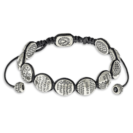 Православный браслет «10 заповедей» из серебра