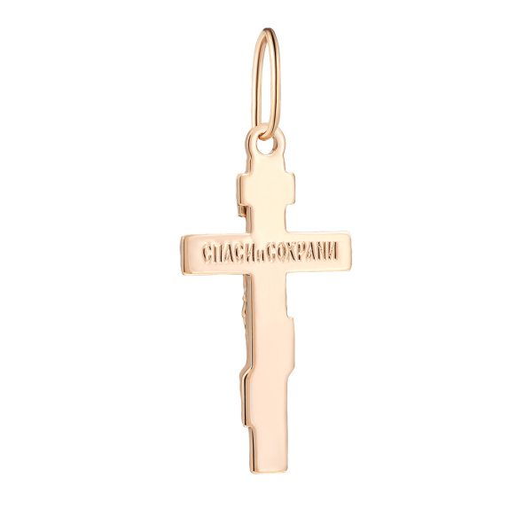 Крест из красного золота Распятие