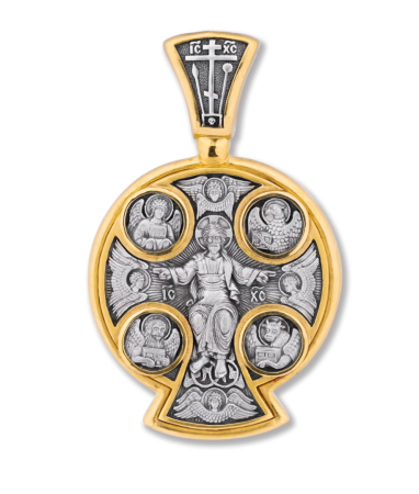 КРЕСТ "СПАС В СИЛАХ. БОЖИЯ МАТЕРЬ ОРАНТА"