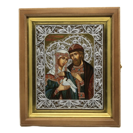 Св. Петр и Феврония, писаная икона