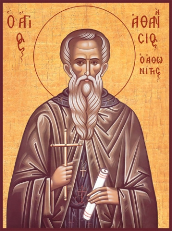 Афанасий Афонский преподобный, купить икону