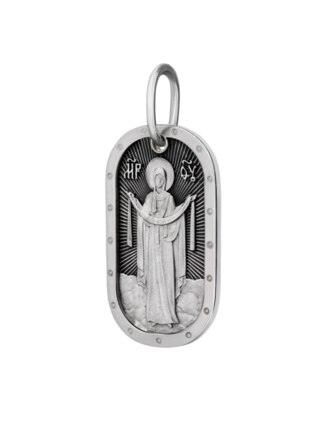 Медальон "Покров Пресвятой Богородицы" с молитвой