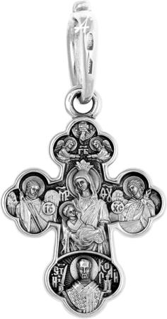 «Распятие. Блаженные Матрона и Ксения. Икона Богородицы «Млекопитательница»