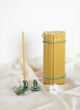 Свечи восковые церковные №40 Ø7 мм, длина 26 см