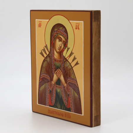 Семистрельная икона Божией Матери, писаная икона
