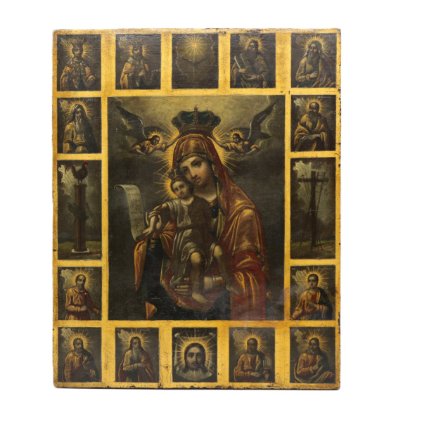 икона Божией Матери Достойно есть, 19 век