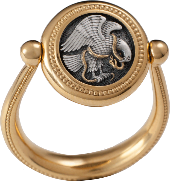 Перстень "Орел со змеей"