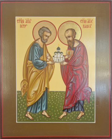 Петр и Павел, писаная икона