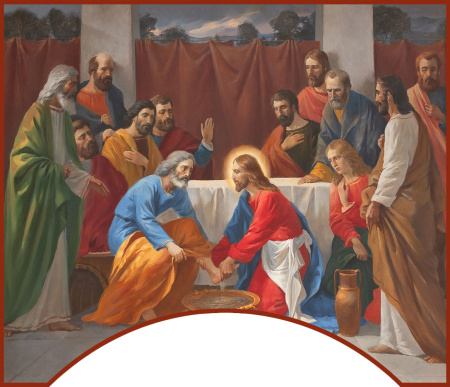 Омовение Христом ног учеников, купить икону