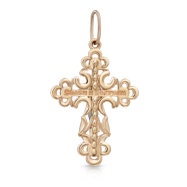 Крест "Распятие" из золота