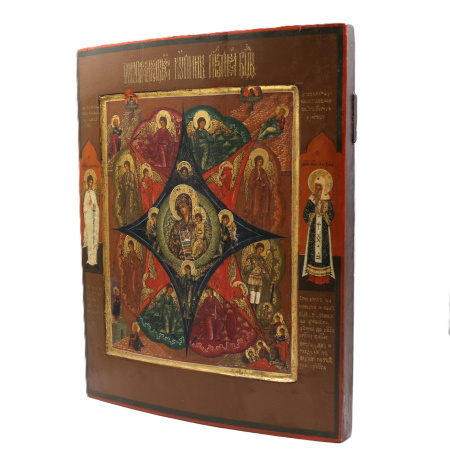 Икона Божией Матери Неопалимая Купина, 19 век