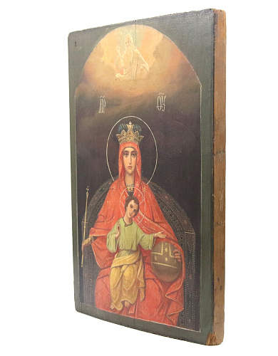 Старинная икона Державная икона Божией Матери 