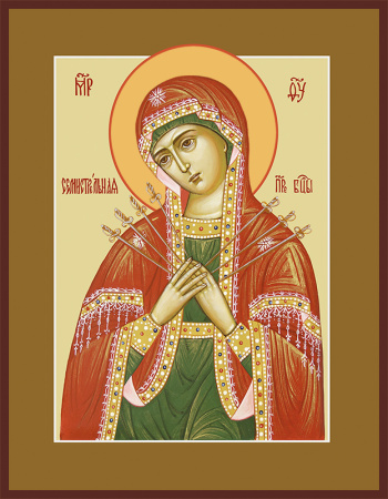 Семистрельная икона Божией Матери, купить икону