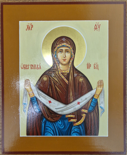 Покров Пресвятой Богородицы, писаная икона