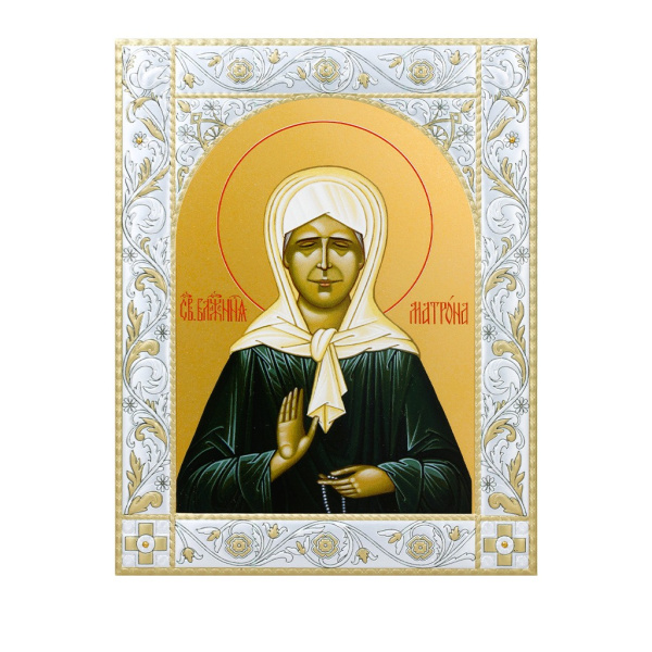 Икона Матрона Московская блаженная в рамке