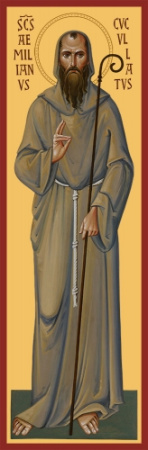 Емилиан Кукуллат преподобный, купить икону