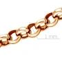 Цепь автомат из красного золота, плетение бельцер (ролло)