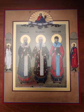 Икона Петр, Алексий, Иона митрополиты Московские чудотворцы