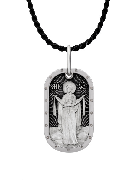 Медальон "Покров Пресвятой Богородицы" с молитвой