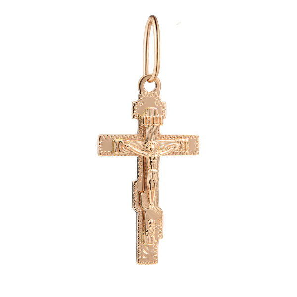 Крест из красного золота Распятие
