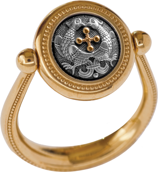 Перстень "Райские птицы"