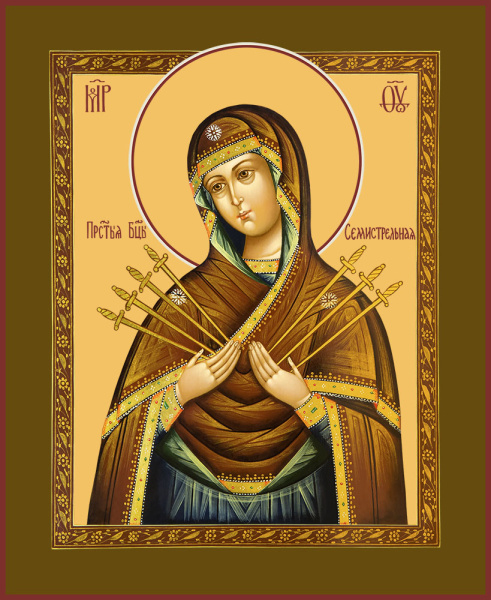 Семистрельная икона Божией Матери, купить икону