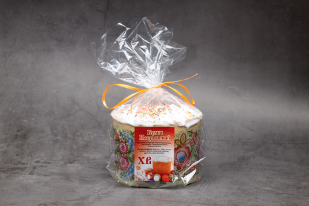 Кулич Пасхальный «Даниловский», Освященный, 150 гр., Прозрачная упаковка