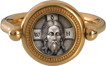 Перстень с иконой «СПАС НЕРУКОТВОРНЫЙ»