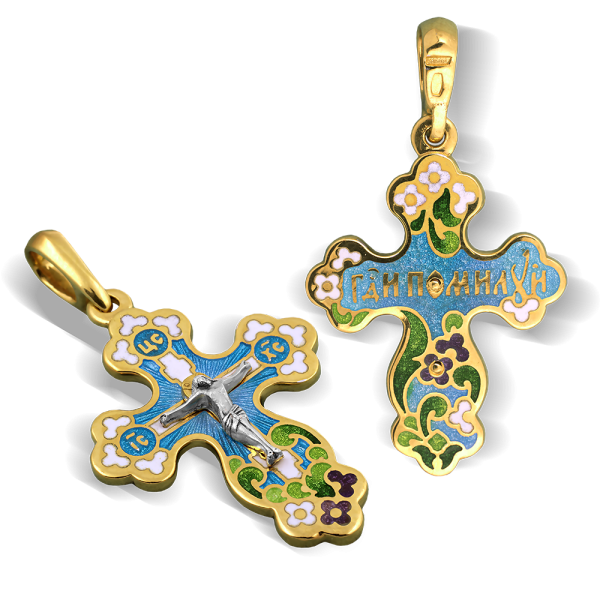 Нательный крестик модель «КЭ 11»
