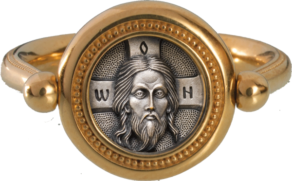 Перстень с иконой «СПАС НЕРУКОТВОРНЫЙ»