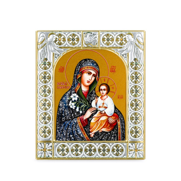 Икона Неувядаемый Цвет икона Божией Матери в рамке