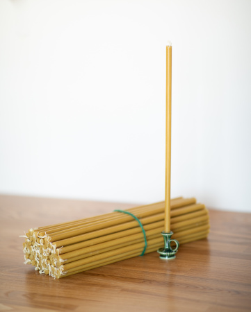 Свечи восковые церковные №10  Ø10 мм, длина 34 см 50шт