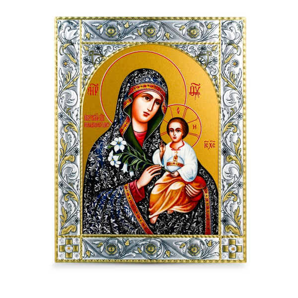 Икона Неувядаемый Цвет икона Божией Матери в рамке