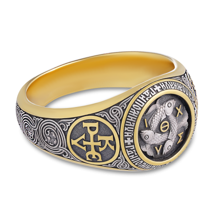 ПЕРСТЕНЬ ВИЗАНТИЙСКИЙ "РЫБЫ"