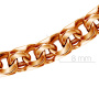 Цепь ручной работы из красного золота, плетение бисмарк