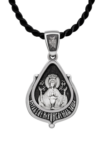 Образок "Неупиваемая Чаша икона Божией Матери в форме цаты"