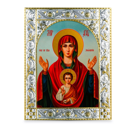 Икона Знамение икона Божией Матери в рамке