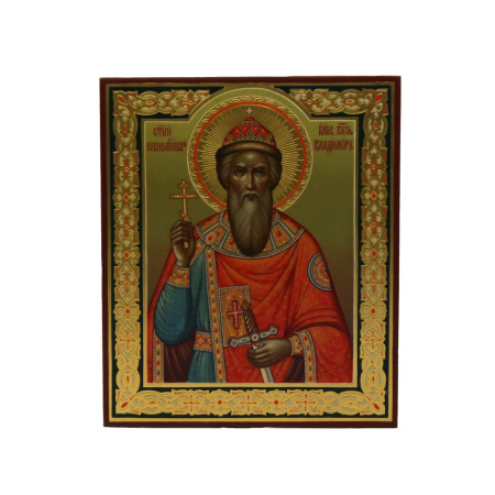 Владимир равноапостольный Великий князь, писанная икона