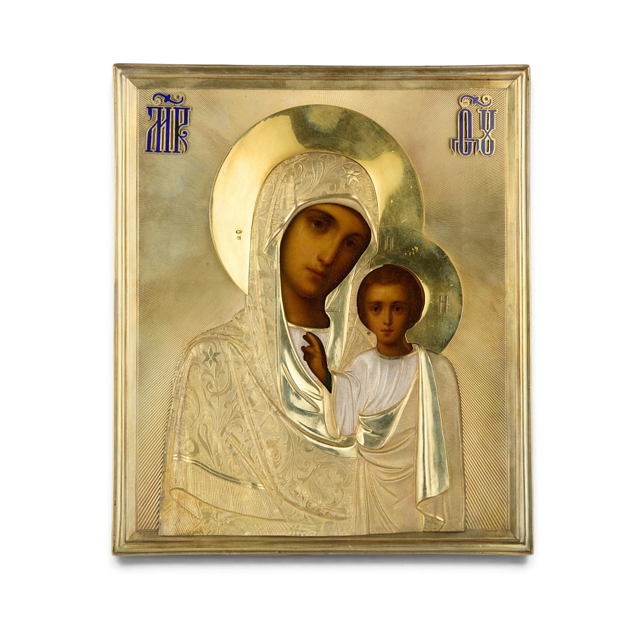 Старинная икона Венчальная пара, XX век 