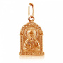 Подвеска иконка "Святая Матрона" золотая