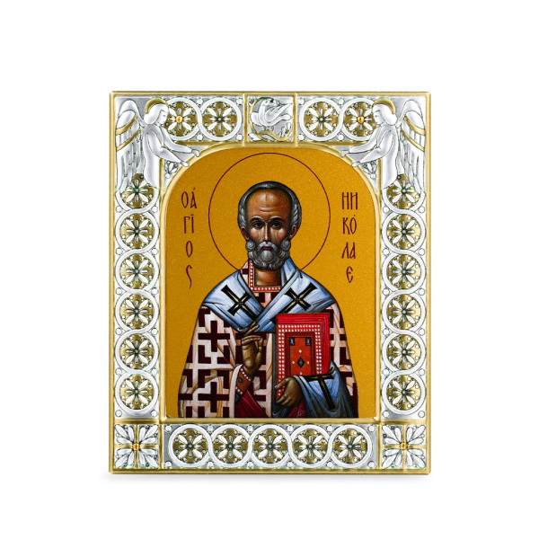 Икона Николай чудотворец, архиепископ Мир Ликийских, святитель в рамке