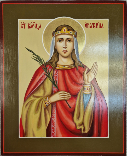 Св. Екатерина, писаная икона