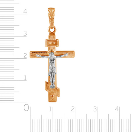 Крест из комбинированного золота