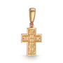 Крест из красного золота "Распятие"