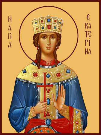 Екатерина Александрийская  дева великомученица, купить икону