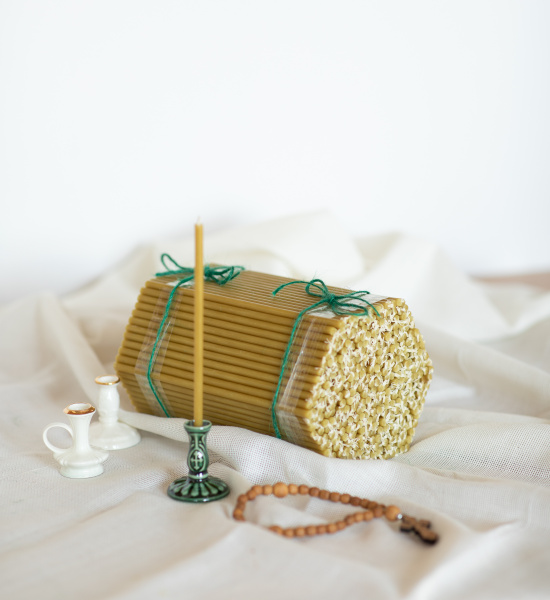 Свечи восковые церковные №80 Ø6 мм, длина 19 см, 400 шт