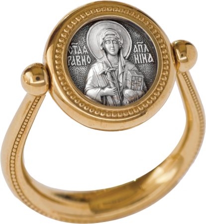 Перстень с иконой "Святая равноапостольная Нина"