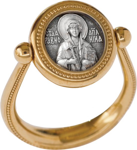 Перстень с иконой "Святая равноапостольная Нина"